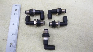 (5) Legris LF3000 327-2400, 6mm Bulkhead Elbow, Both Sides 6mm OD Tube Size, A3 - Picture 1 of 6