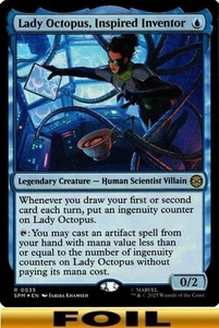 1x - Lady Octopus, Inspired Inventor - FOIL #35 - Marvel's Spider-Man - NM MTG - Picture 1 of 1