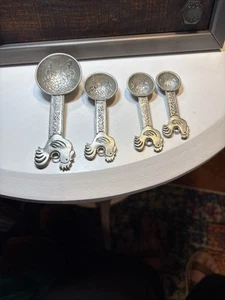 Ornate Pewter Measuring Spoons - Picture 1 of 5