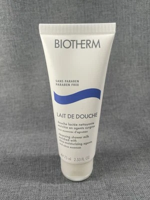 Leche de ducha limpiadora Biotherm Lait De Douche 2,53 fl. oz./ 75 ml Nuevo Foto 1 de 3