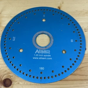 Indexing plate with 1.25" flange for wood lathe. Alisam engineering - Picture 1 of 2