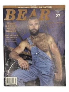 Bear Magazine Masculinity Issue 27 Vintage Gay 1993 - Imagen 1 de 3