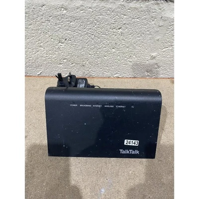 Huawei HG633 TalkTalk Modem Router Black Wireless N USB Dual-Band 4-LAN Ports - Image 1 of 4