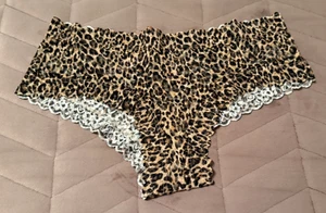 Victoria's Secret The Lacie Panty Descarado Encaje Leopardo Natural ~ GRANDE ~ ¡NUEVO CON ETIQUETAS! - Imagen 1 de 4