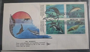 Sea Life 1990 Ersttagsbriefe 10 Stück - Bild 1 von 10