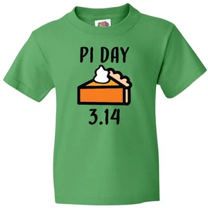 Inktastic Pi Day 3.14 Youth T-Shirt National March Pie Tee Kids Children Child - Picture 1 of 8