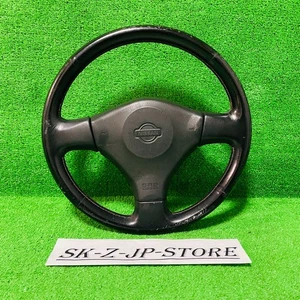 Nissan Genuine Skyline R34/ER34/ENR34/HR34 Leather Steering Wheel JDM Used - Bild 1 von 6