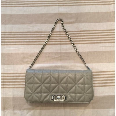 Rebecca Minkoff NUEVO CON ETIQUETAS | Bolso de mano acolchado gris Deco, detalles plateados Foto 1 de 4