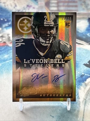 2013 Panini Absolute Leveon Bell SP RC Spectrum Rookie #157 /25 - Image 1 of 2