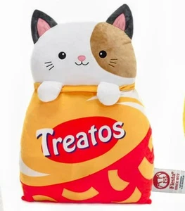 Fiesta 10.5” Parody Pals Cuddles Chip Bag TREATOS Cat Plush Cheetos Kitten - Picture 1 of 11
