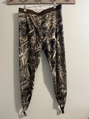 Drake Realtree Max 5 Base Layer Heavyweight Pants Stirrup Bottom Fleece Lined XL - Image 1 of 4