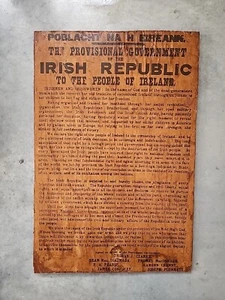 Vintage Original IRA Irische Republik Werbetafel Poster 27 x 18 Zoll - Bild 1 von 11