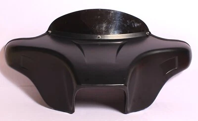 Carenado Batwing 4 Harley FLD Dyna Switchback 4x5" SPKS DOBLE DIN parabrisas Foto 1 de 4