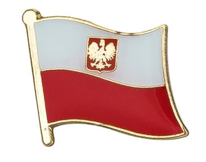 Poland Polish Flag Lapel Pin Badge - Picture 1 of 2