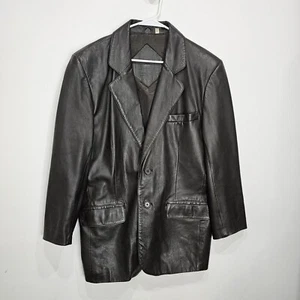 Roundtree Yorke Lambskin Leather Jacket RN 58909 Mens Size Medium Dark Brown - Picture 1 of 6