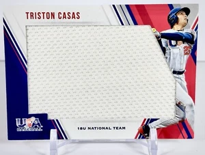 Tristan Casas 2018 Stars & Stripes /299 Jumbo Patch #45 Red Sox - Picture 1 of 3