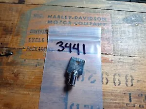 OEM Harley Davidson Barrel Key # 3441 Ignition Switch Fork Lock Key Saddlebag - Imagen 1 de 1