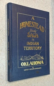 BRUBAKER -- Homestead Family Saga Indian Territory Oklahoma -- 1990 SIGNIERT HC - Bild 1 von 2