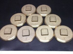 Lot of 9 -PLUG RAISED 3" BRASS by SIOUX CHIEF 876-30PK