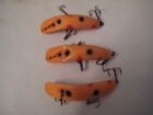 3 -X5- Orange with dots-Helin Flatfish Lures