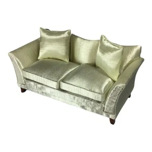 DF452 - Cream Silk Sofa 1:12 Scale Dolls House Living Room - Picture 1 of 3