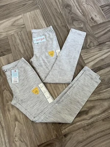 2 Set Cat & Jack Girls Leggings L(10/12) Ebony Sparkle Dot And Grey - Picture 1 of 4