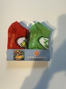justice league 4 pack socks boys size 2T to 3T shoe size 5-8 - Picture 1 of 2