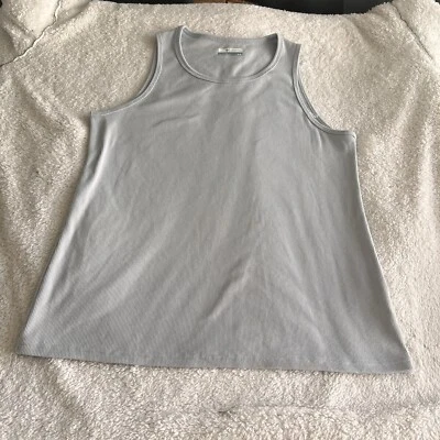 Camisa sin mangas Columbia para mujer talla mediana gris cuello redondo Foto 1 de 4