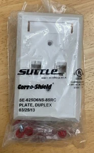 SUTTLE 625D6NS-85RC - DUPLEX PLATE, 6/6-CONDUCTOR, FILLED SPLICE CONNECTORS - Picture 1 of 2