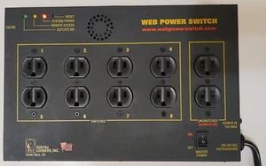 Web Power Switch Digital Loggers 10 Outlet 8 Switched 2 Unswitched, Tested - Picture 1 of 7