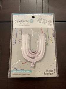 Anagramm Buchstabe "U" Silber Minishape 16" Folienballon Neu! - Bild 1 von 2