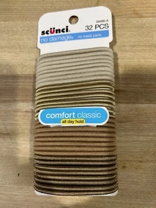1 Packung - Scunci Haarbänder, Braunton braun, elastisch, (30 Stück) Neu - Bild 1 von 2