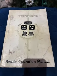 Triumph TR4 4A TR5 TR250 TR6 factory workshop manual original - Picture 1 of 9