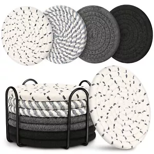 Coasters for Drinks Coasters for Coffee Table 8 Pack Coaster Coasters for Dri... - Picture 1 of 6