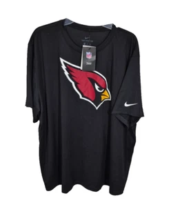 Nike NFL Team Apparel The Tee Uomo 3XL Nero Dri Fit Cardinale Manica Corta NUOVO - Foto 1 di 12