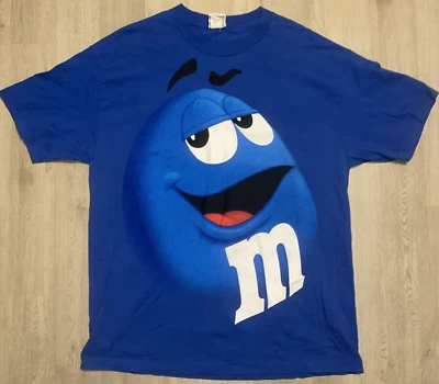 M&Ms Chocolate Candy T-Shirt XL Blue Short Sleeve Mars 2011 - Image 1 of 4