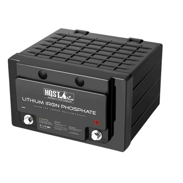 HQST 12V Volt 100Ah Lithium Iron Phosphate Battery Deep Cycle Battery