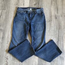 Eddie Bauer Curvy Bootcut Jeans Womens 10 Antique Blue Mid Rise Medium Washed