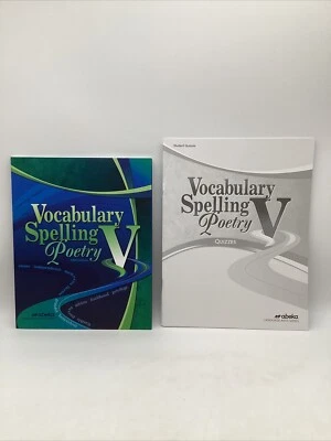 Abeka Vocabulary, Spelling, & Poetry V (11th Grade) Student Text & Quizzes - Image 1 of 4