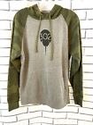 Independent Trading Company 302 Women’s Pullover Fleece Hoodie Gray w Camo Sz Lg