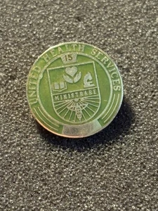 Vintage United Health Services 15 Jahre Mitarbeiter Auszeichnung Pin 1/10 10K Binghamton NY - Bild 1 von 6