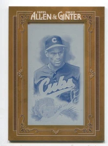 2022 Topps Allen & Ginter Printing Plate Cyan Sammy Sosa 1/1 Chicago Cubs - Picture 1 of 2