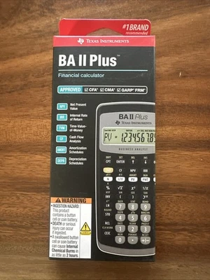 BRAND NEW SEALED! Texas Instruments BA II Plus Financial Calculator NEWEST MODEL - Image 1 of 3