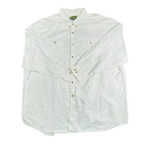 R.M. Williams Men's Shirt 3XL White VTG Green Label L/S Heavyweight Button-Down - Picture 1 of 9