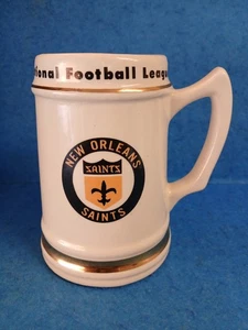 Vintage 70er Jahre New Orleans Saints Stein Tasse - Bild 1 von 4