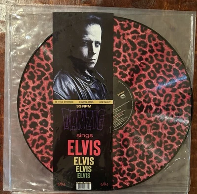 Danzig Sings Elvis Limited Edition Colored Leopard Vinyl Picture Disc Presley - Image 1 of 3