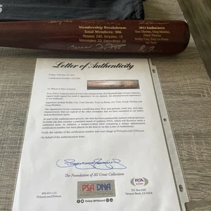 Atlanta Braves Multi-Signed 2014 HOF Bat - Limited 28/75 - Picture 1 of 18