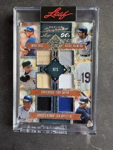 2025 Seasons In The Sun 6 Game Used Relic Griffey Gwynn Grace Biggio Alomar 1/6 - Picture 1 of 2