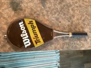 Vintage Wilson Triumph Tennis Racket - Nice Condition -4-5/8 Grip Light Size - Picture 1 of 14