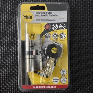 Cerradura de cilindro de puerta Yale Platinum 3 estrellas perfil euro P-YS3-3535N 35/35 (70 mm) - Imagen 1 de 3